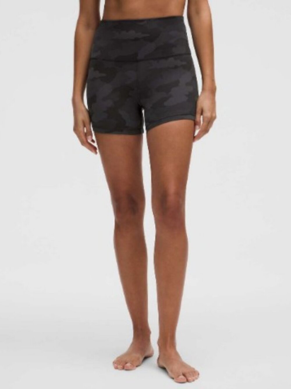 Lululemon Align high rise camo shorts black, grey women's size 16